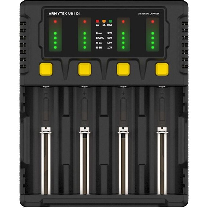 Универсальное зарядное устройство ARMYTEK UNI C4 A04501C